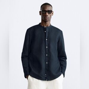 Zara Men’s Mandarin Collar Shirt